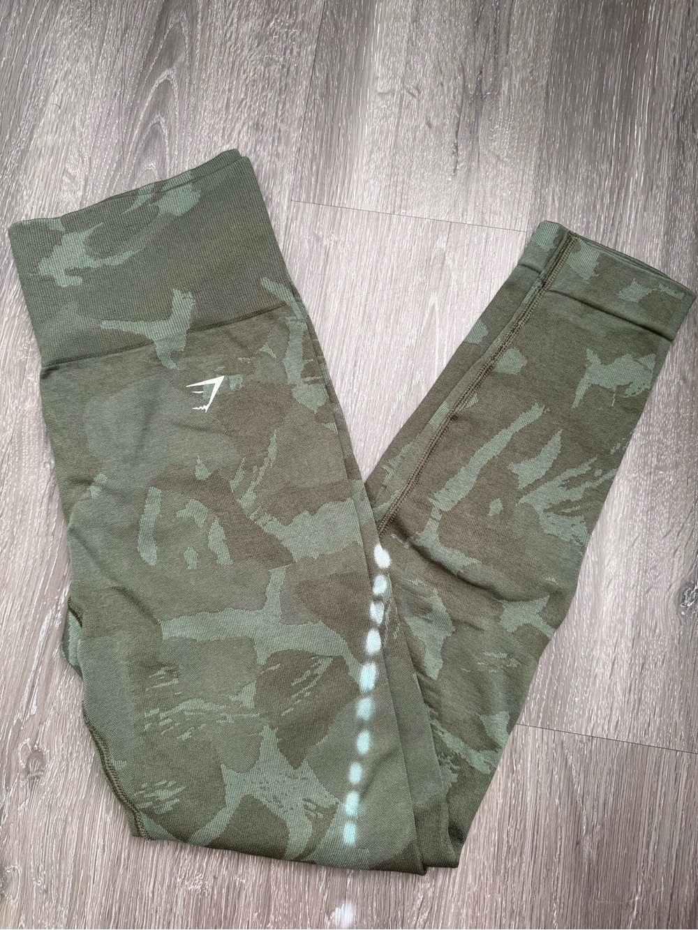 Gymshark Olive Green Camo Leggings